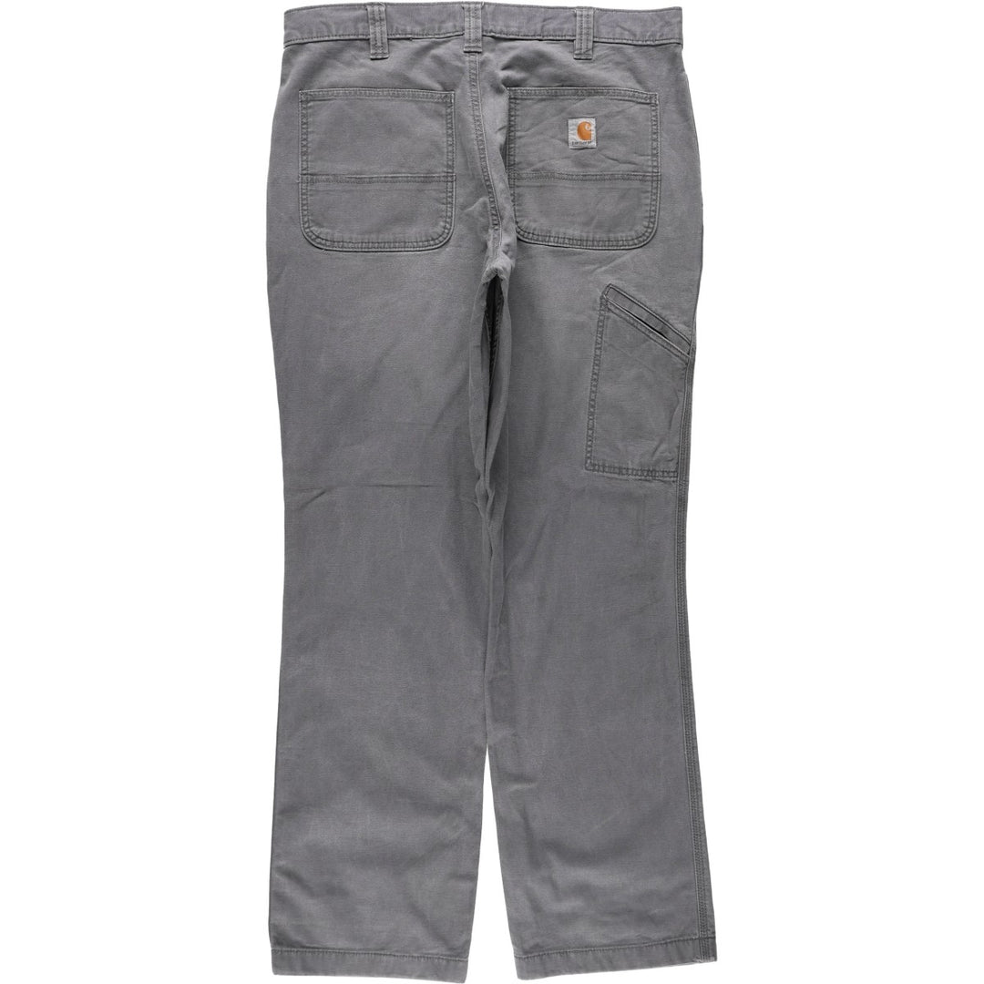 Carhartt Relaxed Fit Duck Work Pants, Men's, W34 equivalent cotton gray type Vintage Second Hand