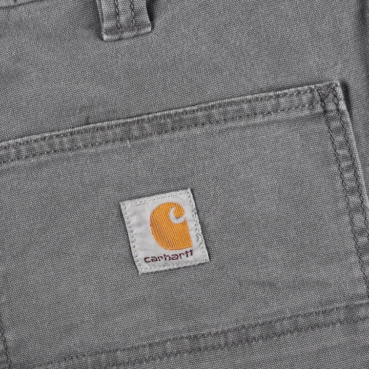 Carhartt Relaxed Fit Duck Work Pants, Men's, W34 equivalent cotton gray type Vintage Second Hand