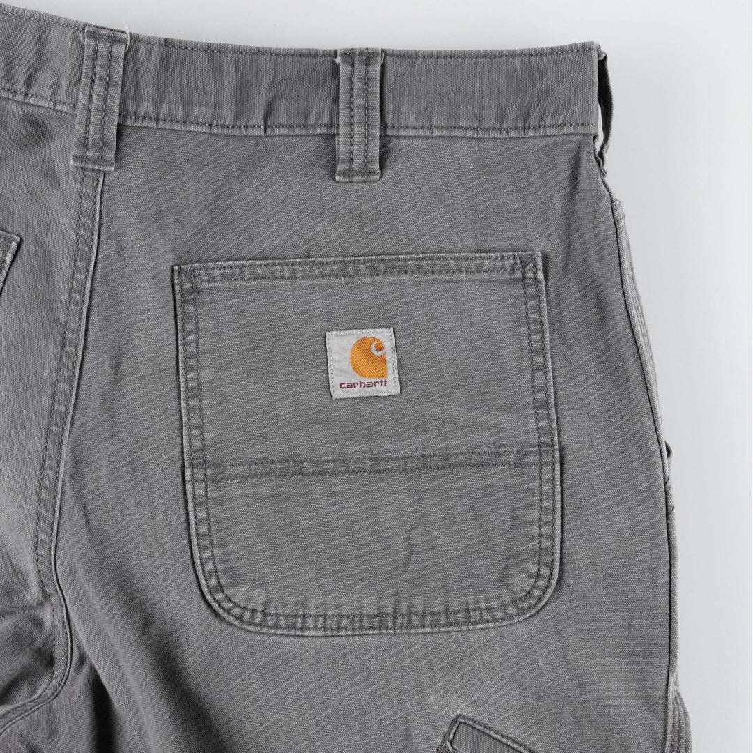 Carhartt Relaxed Fit Duck Work Pants, Men's, W34 equivalent cotton gray type Vintage Second Hand