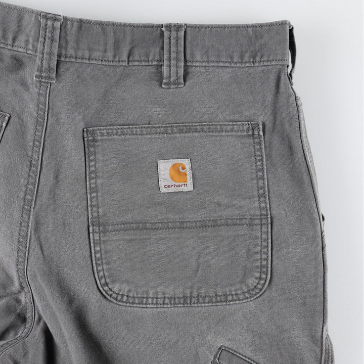 Carhartt Relaxed Fit Duck Work Pants, Men's, W34 equivalent cotton gray type Vintage Second Hand