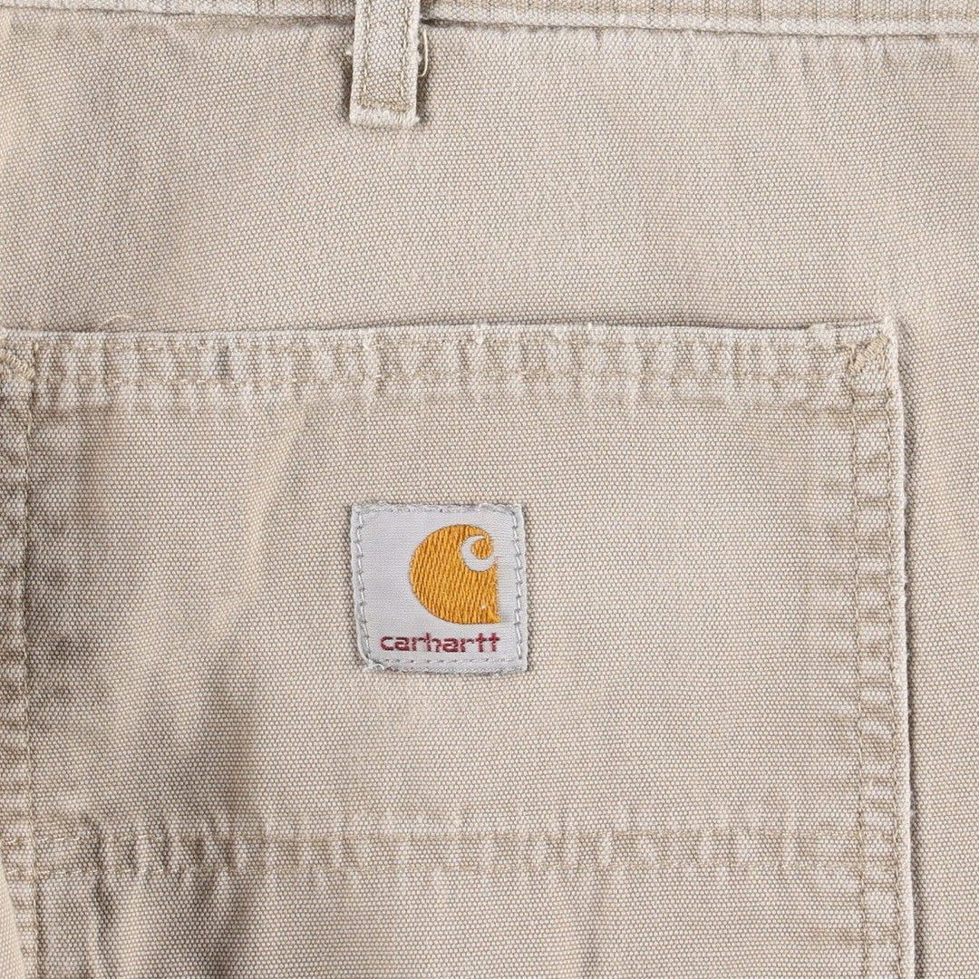 Carhartt Relaxed Fit Duck Work Pants, Men's, W36 equivalent cotton Beige type Vintage Second Hand