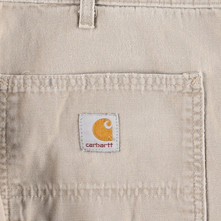 Carhartt Relaxed Fit Duck Work Pants, Men's, W36 equivalent cotton Beige type Vintage Second Hand