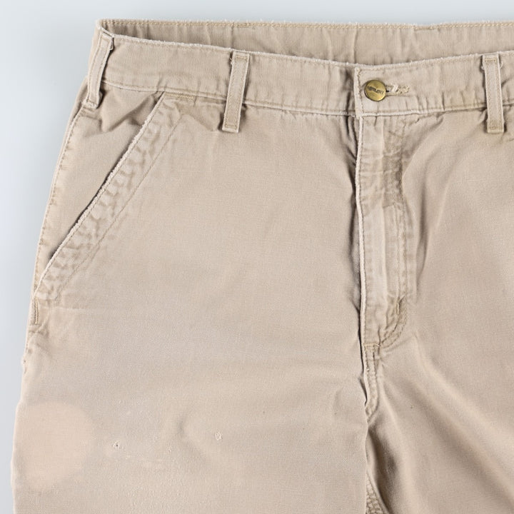 Carhartt Relaxed Fit Duck Work Pants, Men's, W36 equivalent cotton Beige type Vintage Second Hand