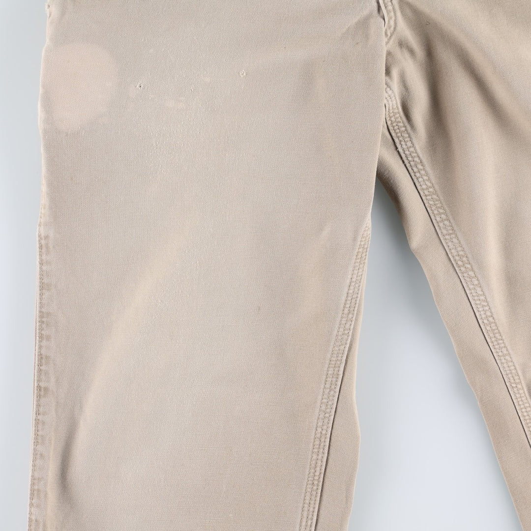 Carhartt Relaxed Fit Duck Work Pants, Men's, W36 equivalent cotton Beige type Vintage Second Hand