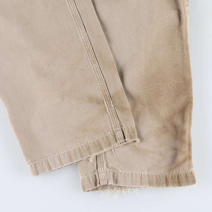 Carhartt Relaxed Fit Duck Work Pants, Men's, W36 equivalent cotton Beige type Vintage Second Hand