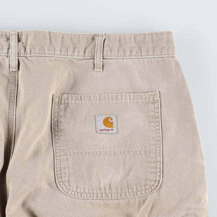 Carhartt Relaxed Fit Duck Work Pants, Men's, W36 equivalent cotton Beige type Vintage Second Hand