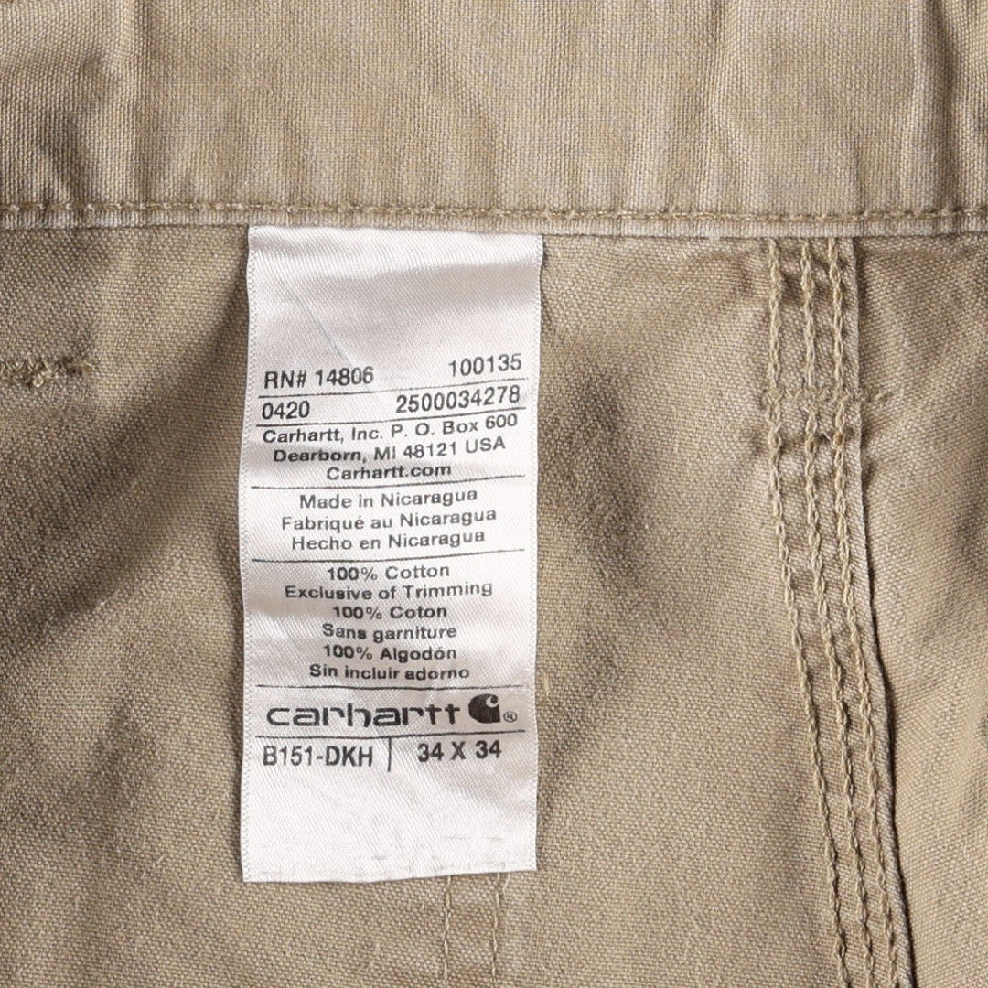 Carhartt Duck Painter Pants, Men's, W33 equivalent cotton Beige type Vintage Second Hand