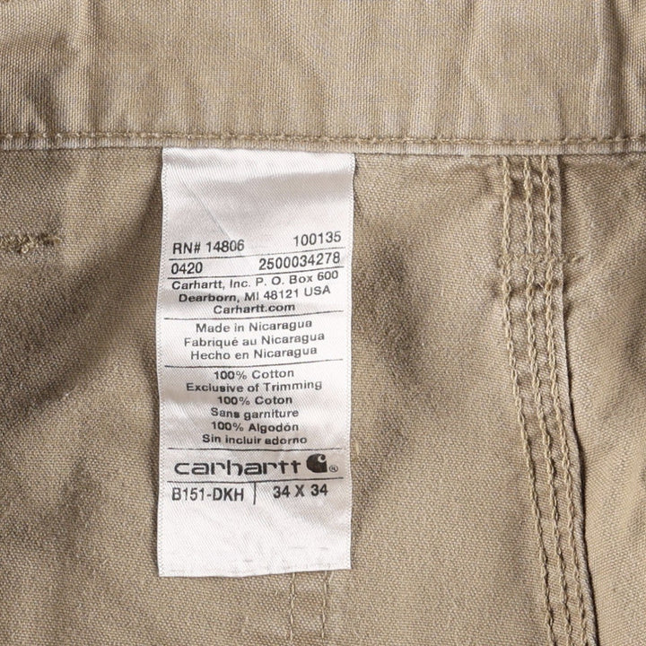 Carhartt Duck Painter Pants, Men's, W33 equivalent cotton Beige type Vintage Second Hand