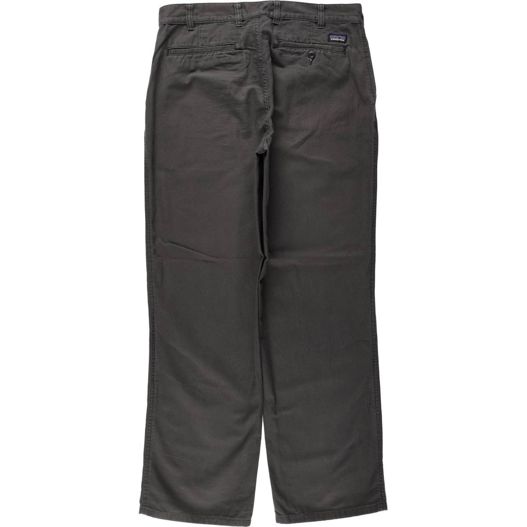 Patagonia ORGANIC COTTON STY55845FA17 Duck Work Pants, Men's W34 (approx.) Organic cotton Charcoal Vintage Second Hand