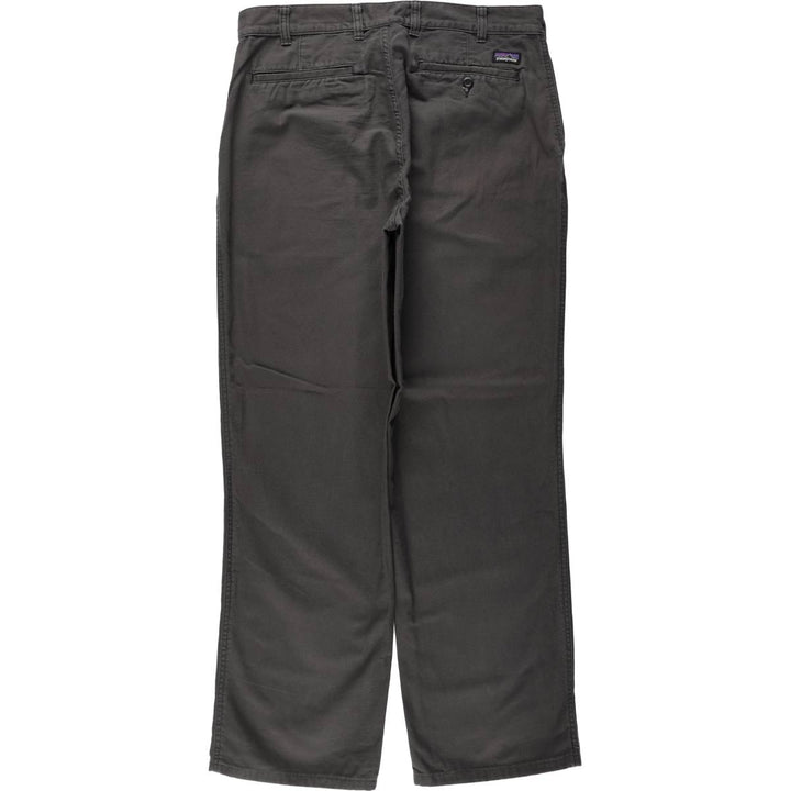 Patagonia ORGANIC COTTON STY55845FA17 Duck Work Pants, Men's W34 (approx.) Organic cotton Charcoal Vintage Second Hand