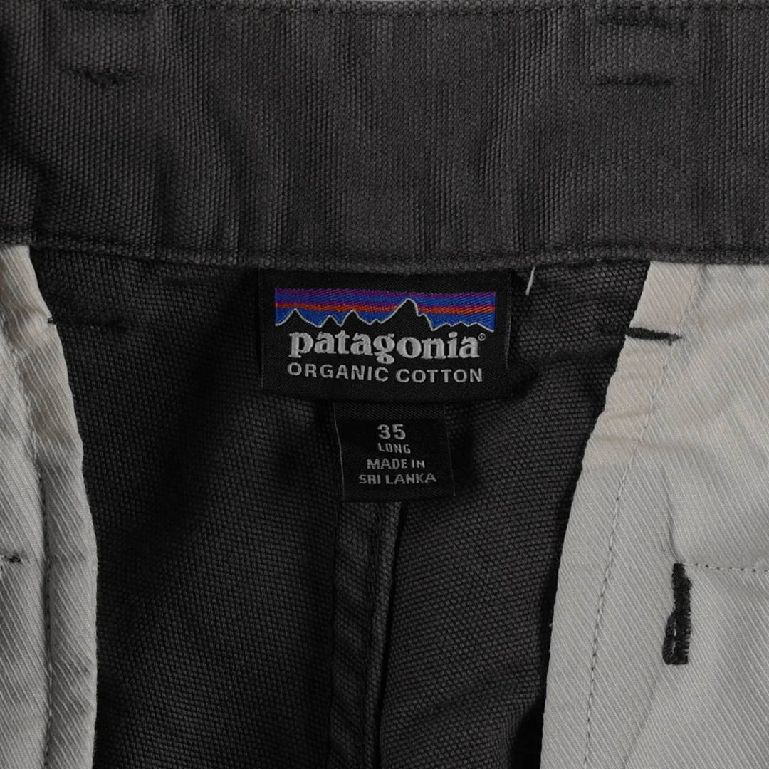 Patagonia ORGANIC COTTON STY55845FA17 Duck Work Pants, Men's W34 (approx.) Organic cotton Charcoal Vintage Second Hand
