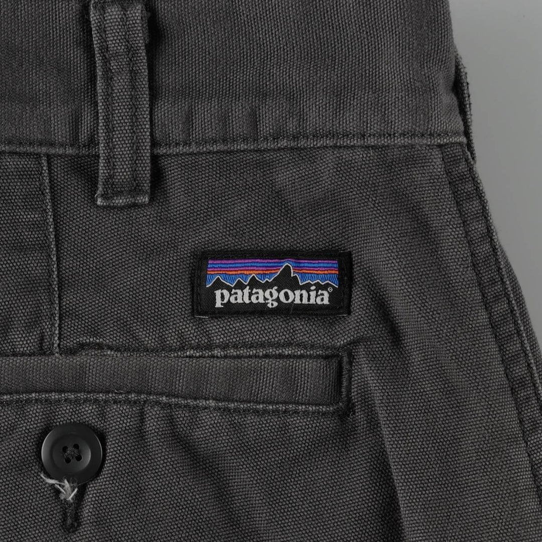 Patagonia ORGANIC COTTON STY55845FA17 Duck Work Pants, Men's W34 (approx.) Organic cotton Charcoal Vintage Second Hand