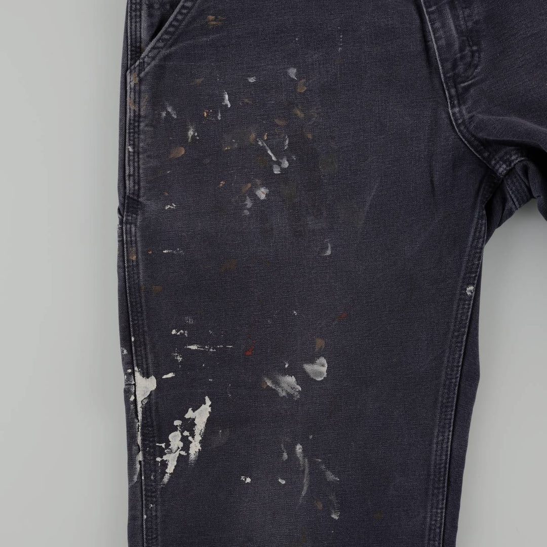 Carhartt Original Dungaree Fit Painted Duck Painter Pants, Men's Size W32 cotton navy blue type Vintage Second Hand