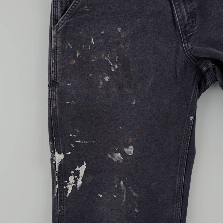 Carhartt Original Dungaree Fit Painted Duck Painter Pants, Men's Size W32 cotton navy blue type Vintage Second Hand