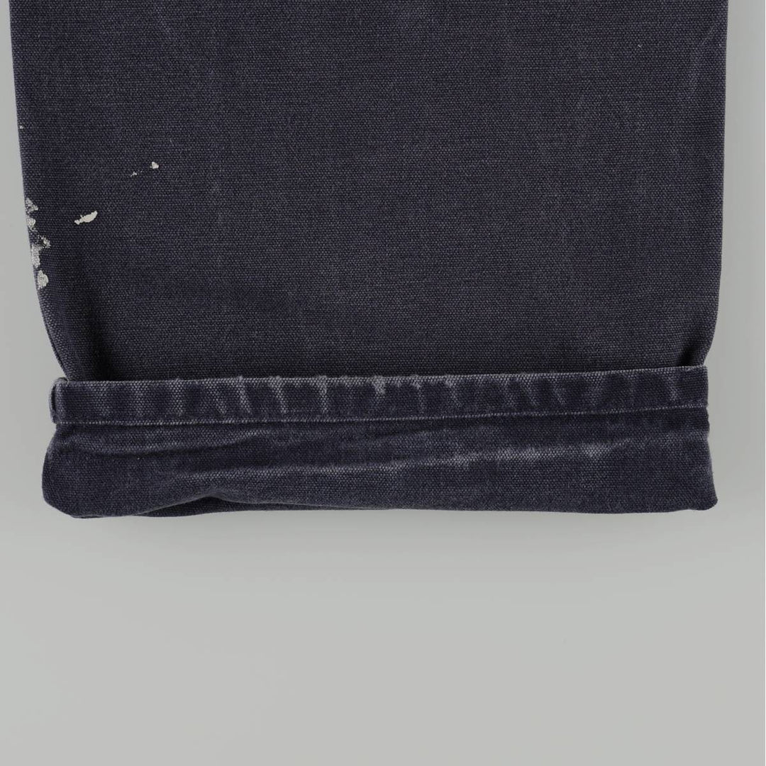 Carhartt Original Dungaree Fit Painted Duck Painter Pants, Men's Size W32 cotton navy blue type Vintage Second Hand