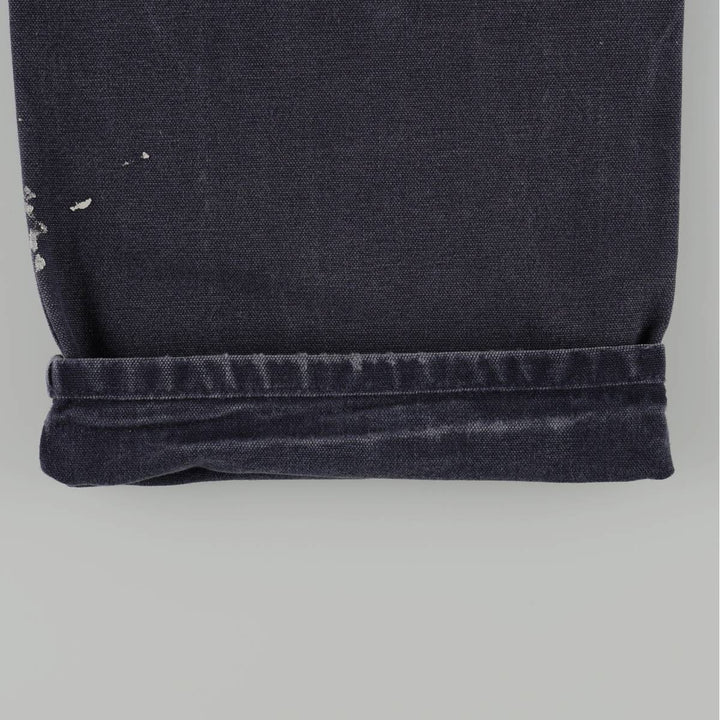 Carhartt Original Dungaree Fit Painted Duck Painter Pants, Men's Size W32 cotton navy blue type Vintage Second Hand