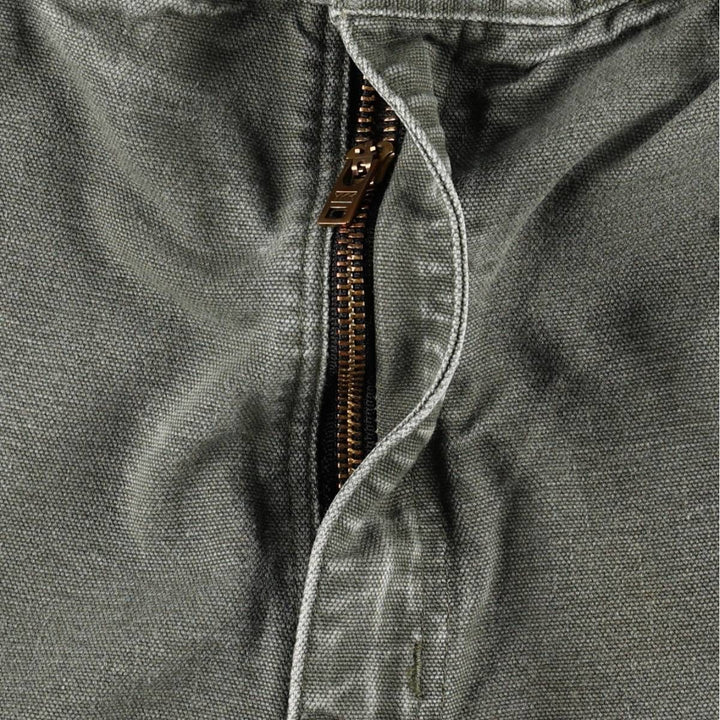 Carhartt Dungaree Fit Cut-Off Duck Painter Pants, Men's W34 (approx.) cotton Khaki type Vintage Second Hand