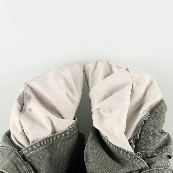 Carhartt Dungaree Fit Cut-Off Duck Painter Pants, Men's W34 (approx.) cotton Khaki type Vintage Second Hand
