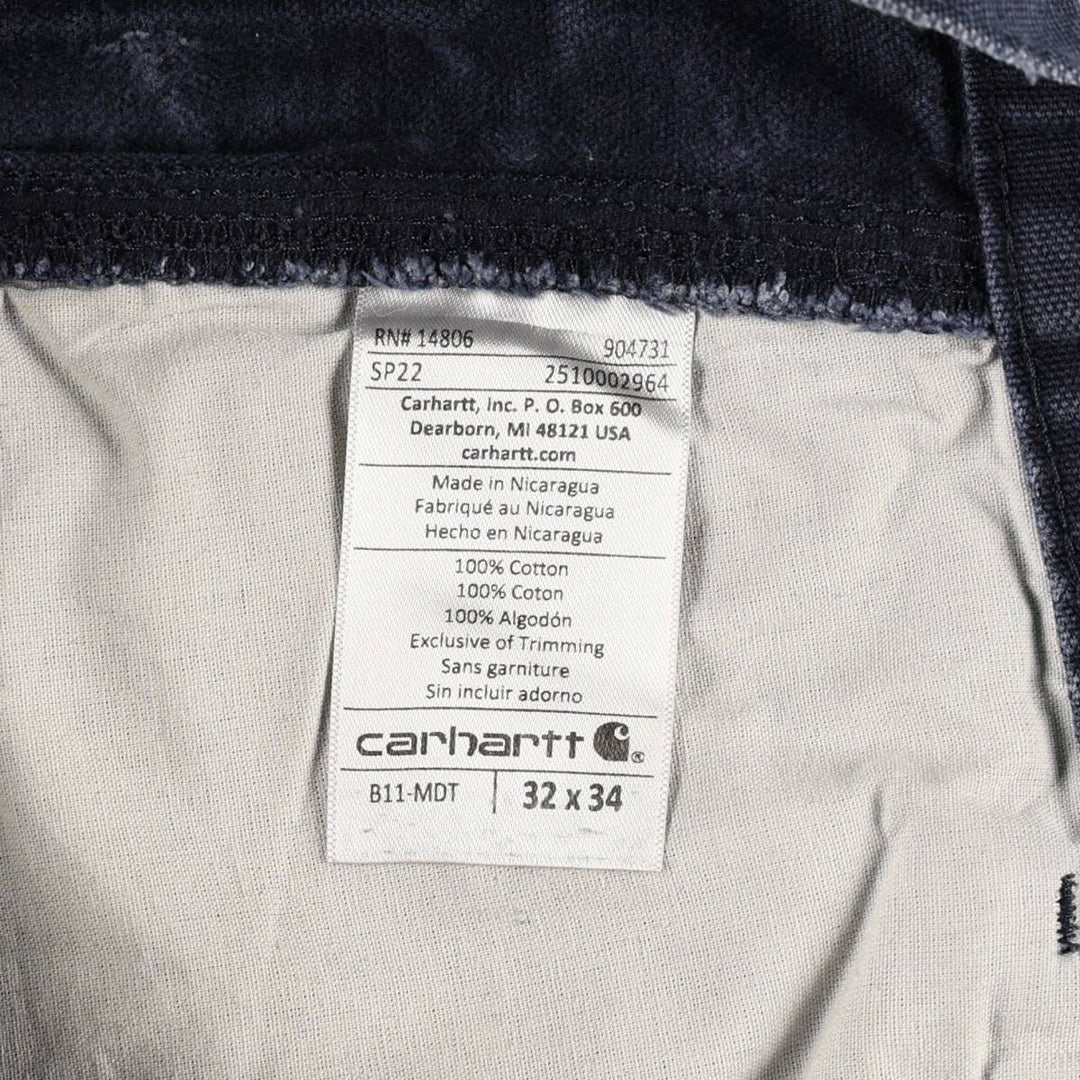 Carhartt Duck Painter Pants, Men's, W31 equivalent cotton navy blue type Vintage Second Hand