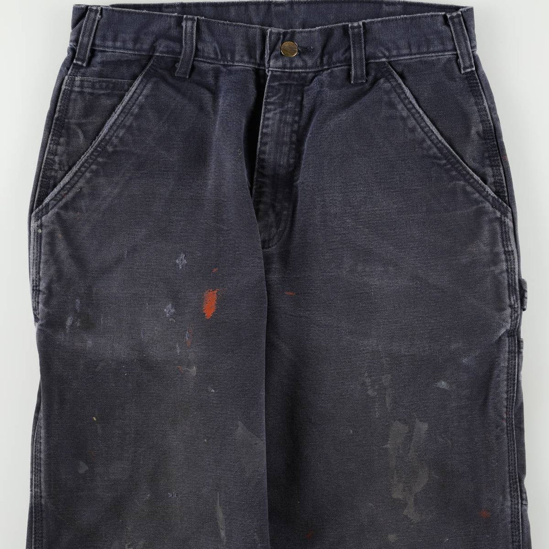 Carhartt Duck Painter Pants, Men's, W31 equivalent cotton navy blue type Vintage Second Hand