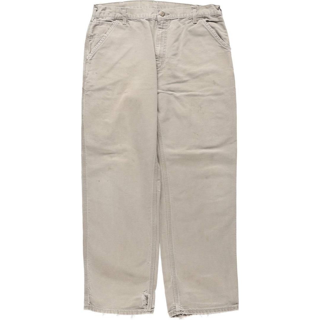 Carhartt Duck Painter Pants, Men's, W36 equivalent cotton gray type Vintage Second Hand