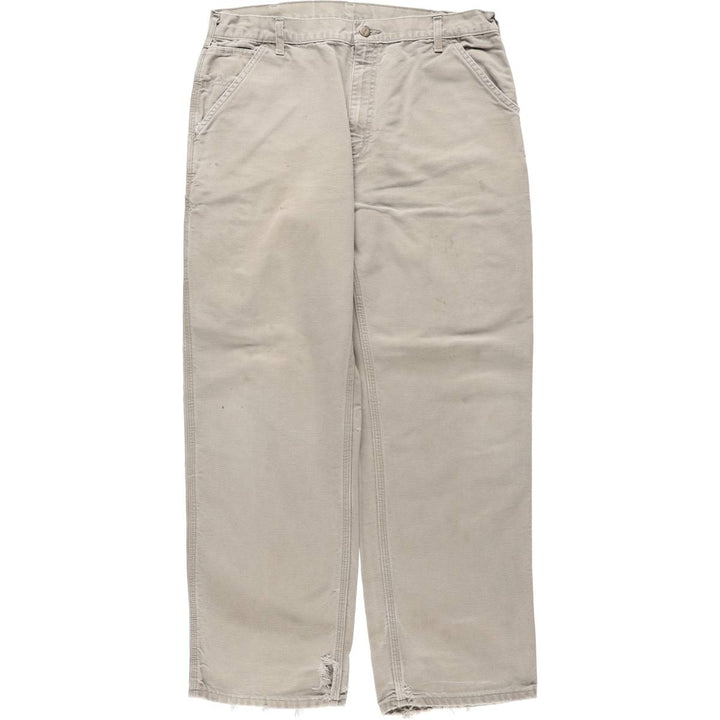 Carhartt Duck Painter Pants, Men's, W36 equivalent cotton gray type Vintage Second Hand