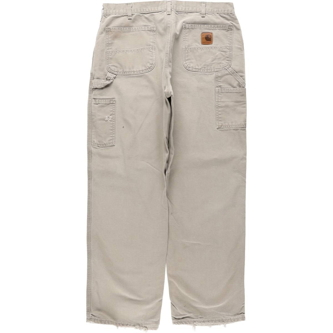 Carhartt Duck Painter Pants, Men's, W36 equivalent cotton gray type Vintage Second Hand