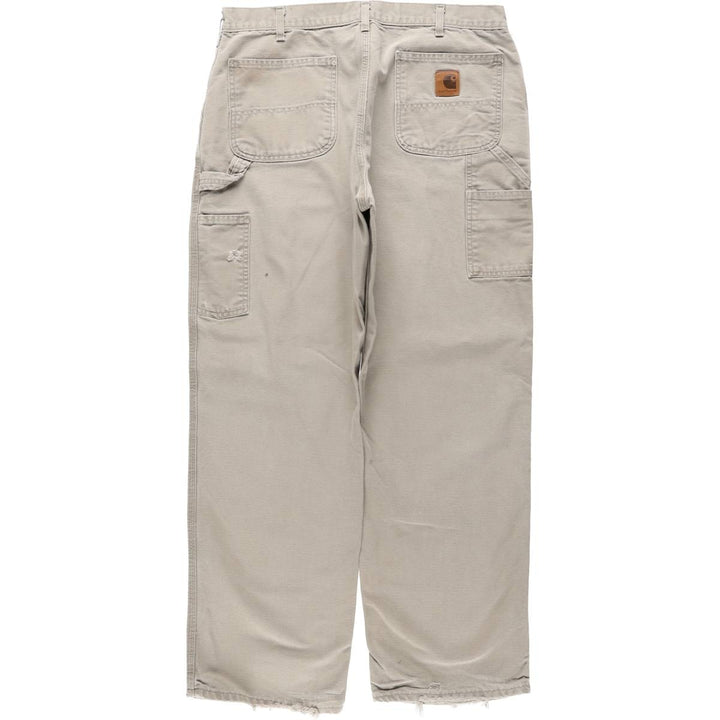 Carhartt Duck Painter Pants, Men's, W36 equivalent cotton gray type Vintage Second Hand
