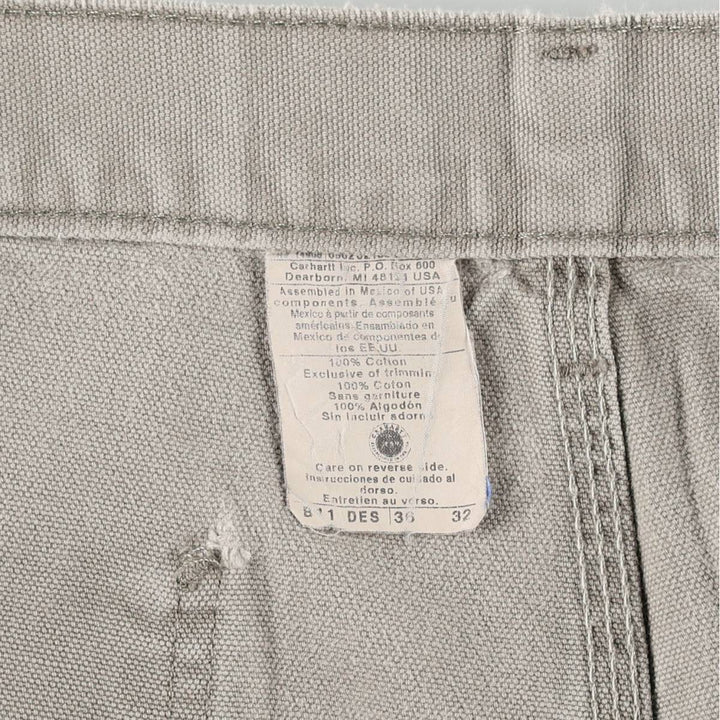 Carhartt Duck Painter Pants, Men's, W36 equivalent cotton gray type Vintage Second Hand