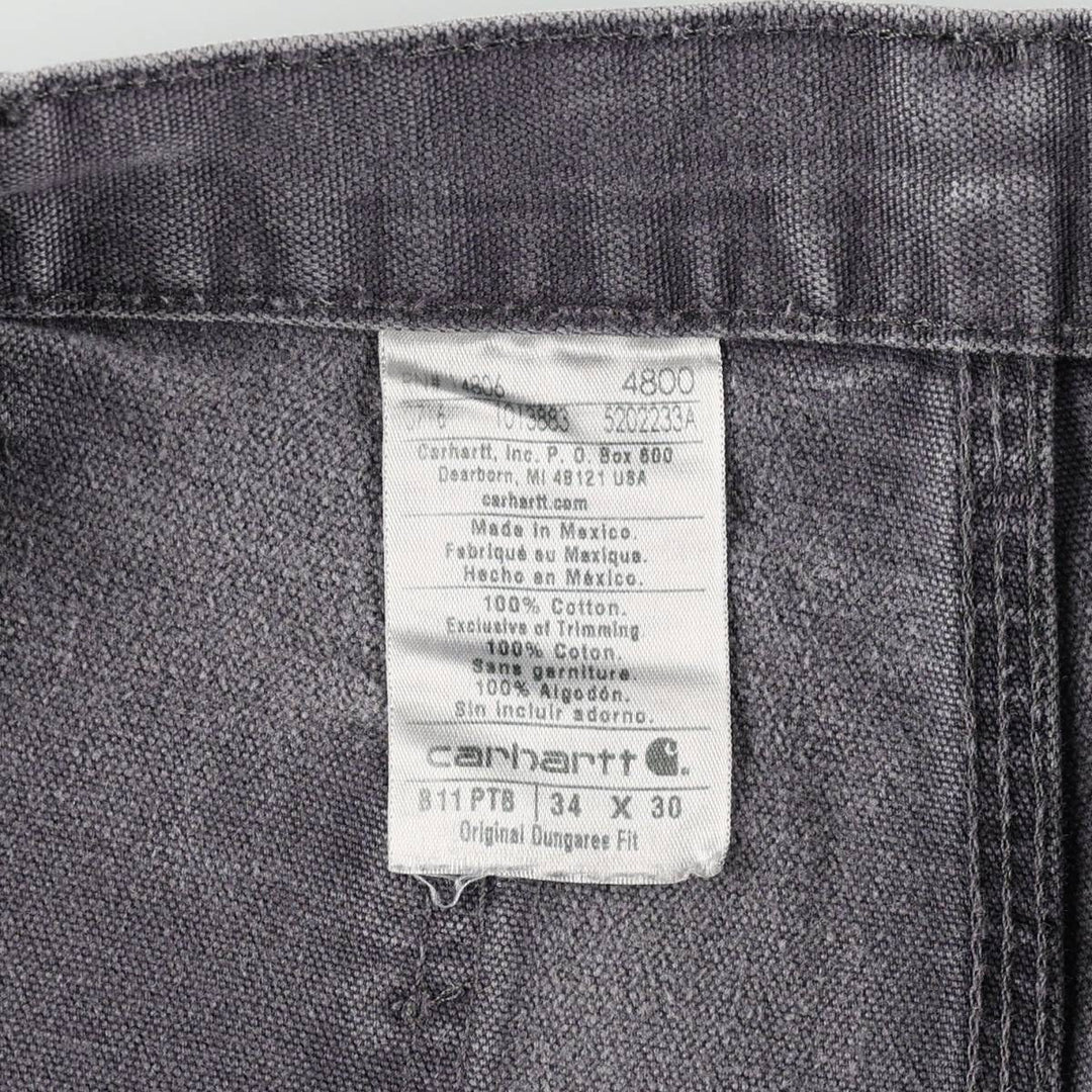 Carhartt B11 PTB Duck Painter Pants, Men's W34 (approx.) cotton Charcoal Vintage Second Hand
