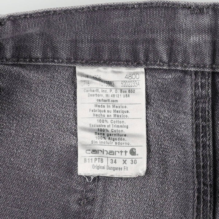 Carhartt B11 PTB Duck Painter Pants, Men's W34 (approx.) cotton Charcoal Vintage Second Hand