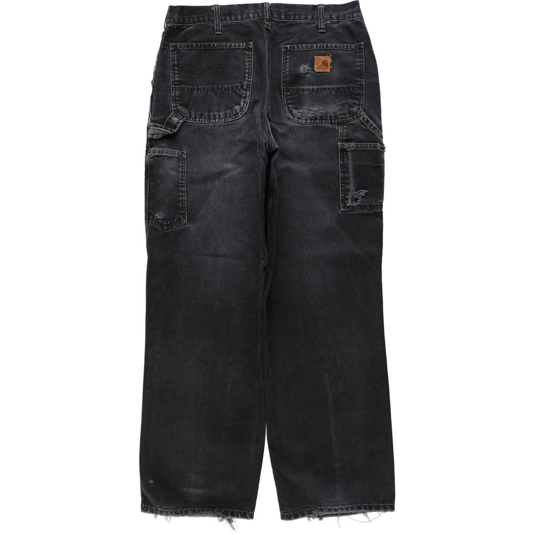 Carhartt Dungaree Fit Duck Painter Pants, Men's, W32 equivalent cotton black type Vintage Second Hand