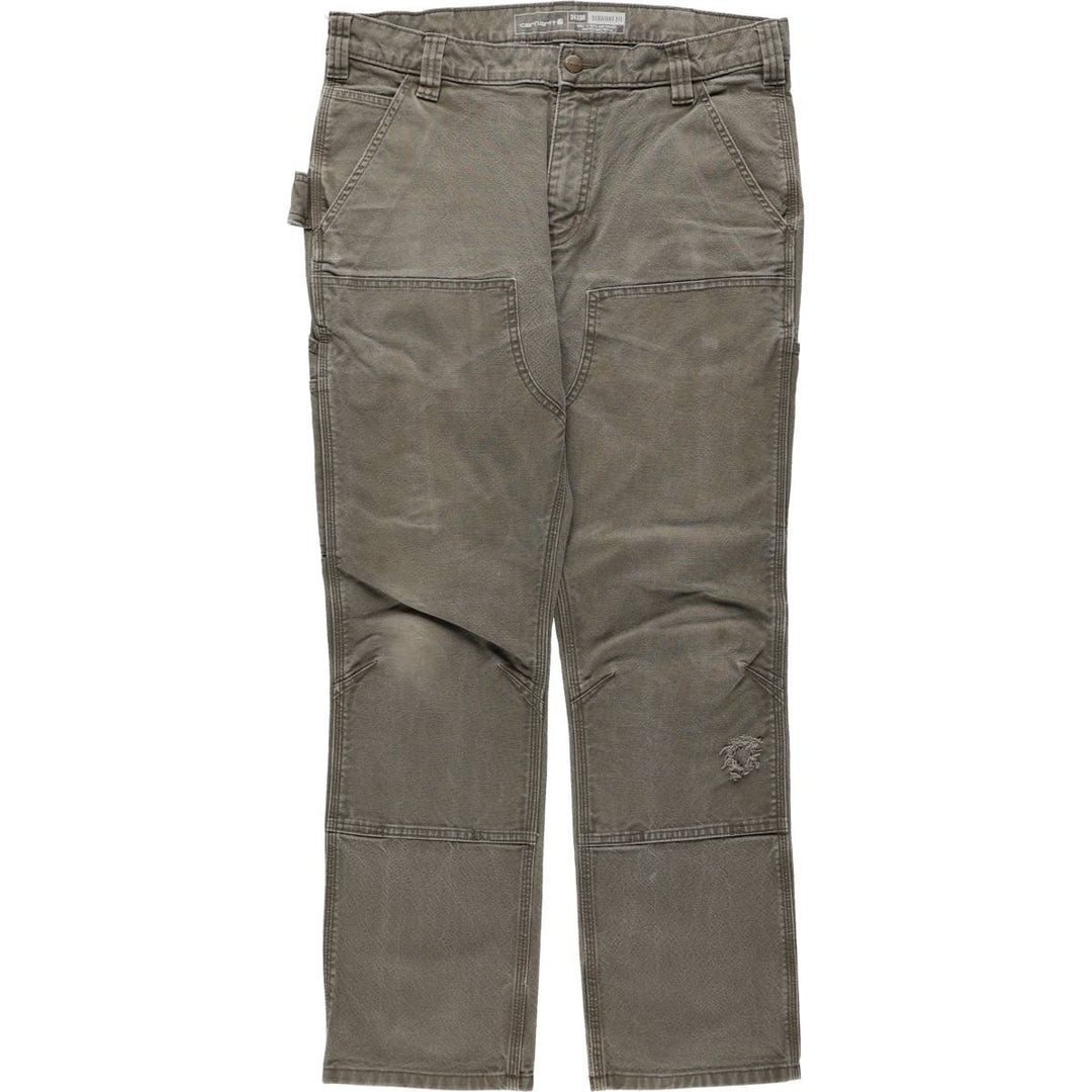 Carhartt Straight Fit Double Knee Duck Painter Pants, Men's W35 (approx.) cotton gray type Vintage Second Hand