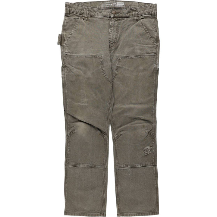 Carhartt Straight Fit Double Knee Duck Painter Pants, Men's W35 (approx.) cotton gray type Vintage Second Hand