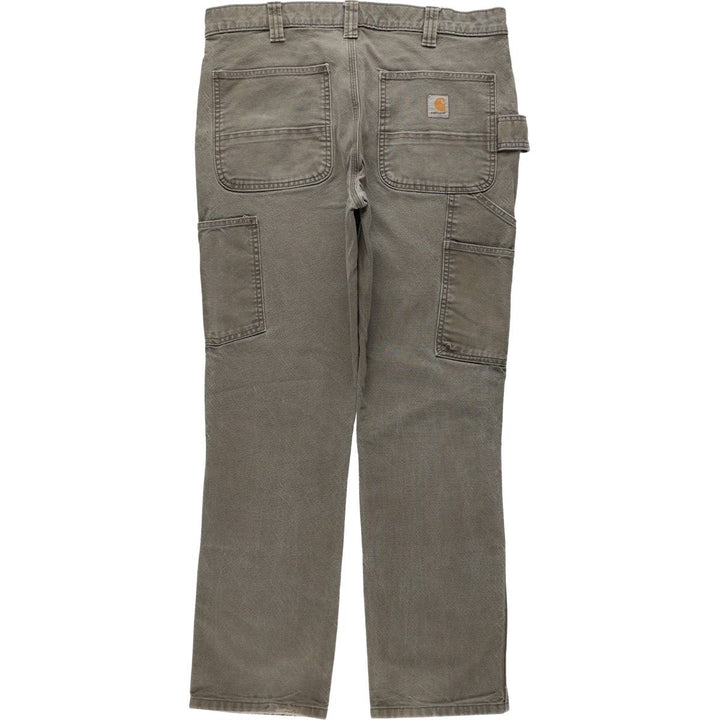 Carhartt Straight Fit Double Knee Duck Painter Pants, Men's W35 (approx.) cotton gray type Vintage Second Hand