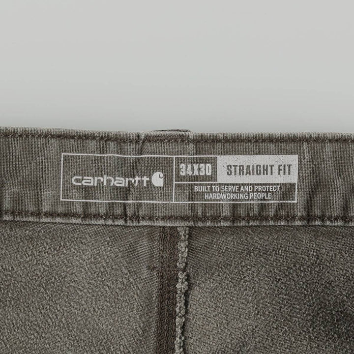 Carhartt Straight Fit Double Knee Duck Painter Pants, Men's W35 (approx.) cotton gray type Vintage Second Hand
