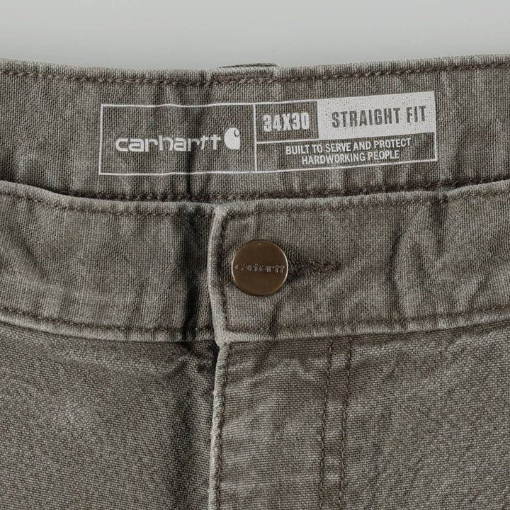 Carhartt Straight Fit Double Knee Duck Painter Pants, Men's W35 (approx.) cotton gray type Vintage Second Hand