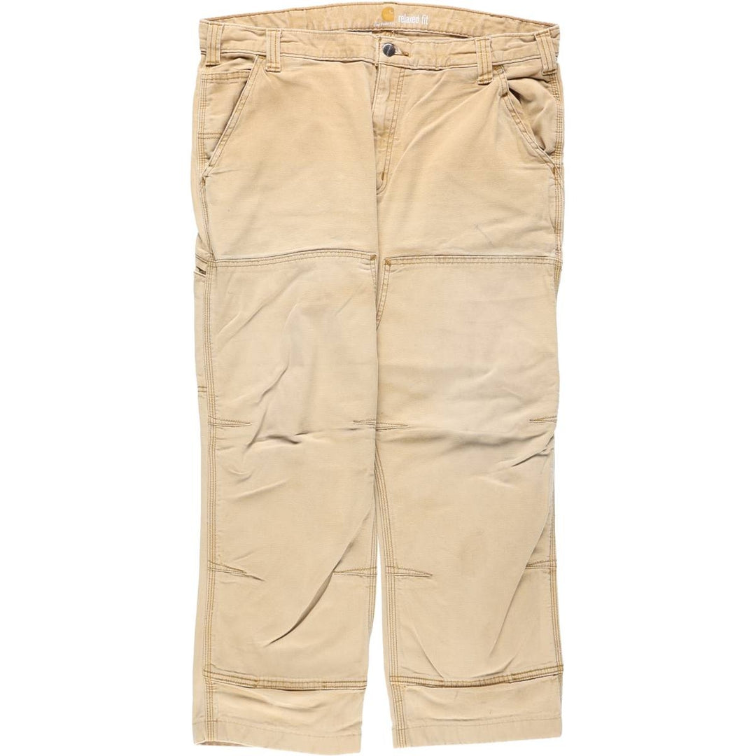 Carhartt Relaxed Fit Double Knee Duck Work Pants, Men's W38 (approx.) cotton brown type Vintage Second Hand