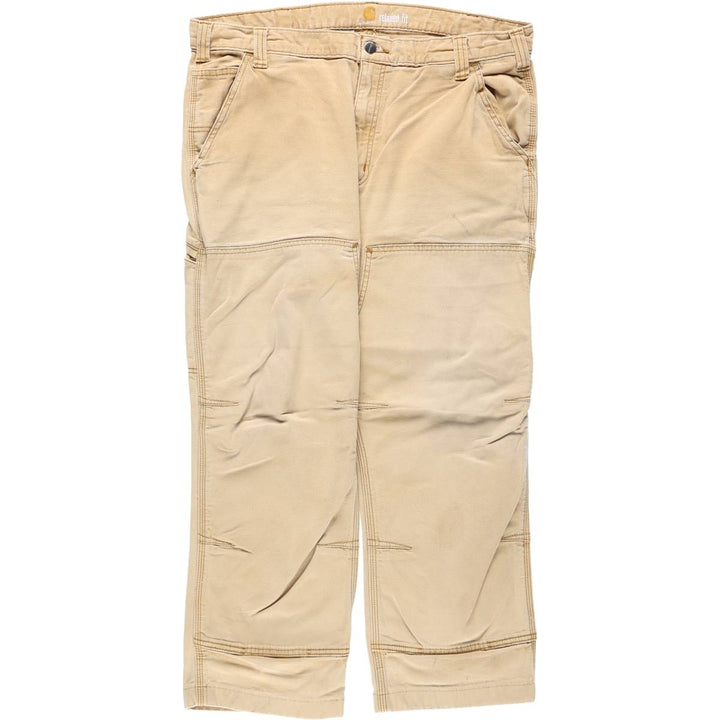 Carhartt Relaxed Fit Double Knee Duck Work Pants, Men's W38 (approx.) cotton brown type Vintage Second Hand