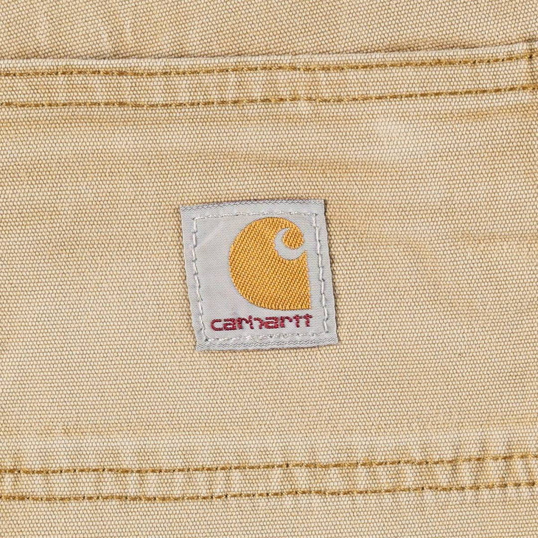 Carhartt Relaxed Fit Double Knee Duck Work Pants, Men's W38 (approx.) cotton brown type Vintage Second Hand