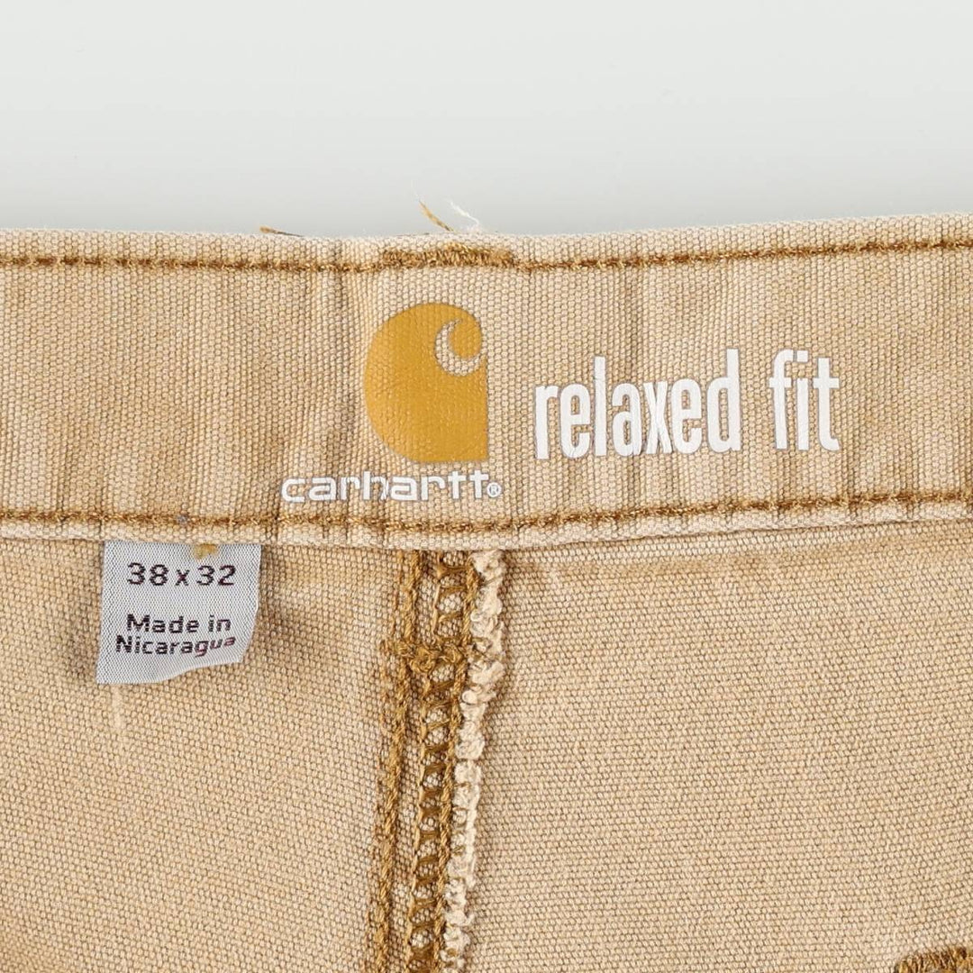Carhartt Relaxed Fit Double Knee Duck Work Pants, Men's W38 (approx.) cotton brown type Vintage Second Hand