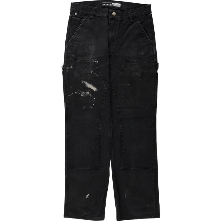 Carhartt Straight Fit Double Knee Duck Painter Pants, Men's W30 (approx.) cotton black type Vintage Second Hand