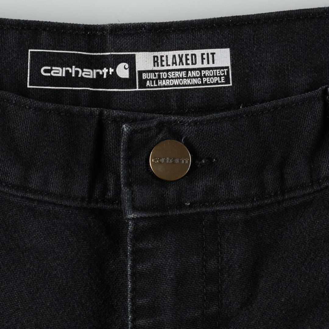 Carhartt Straight Fit Double Knee Duck Painter Pants, Men's W30 (approx.) cotton black type Vintage Second Hand