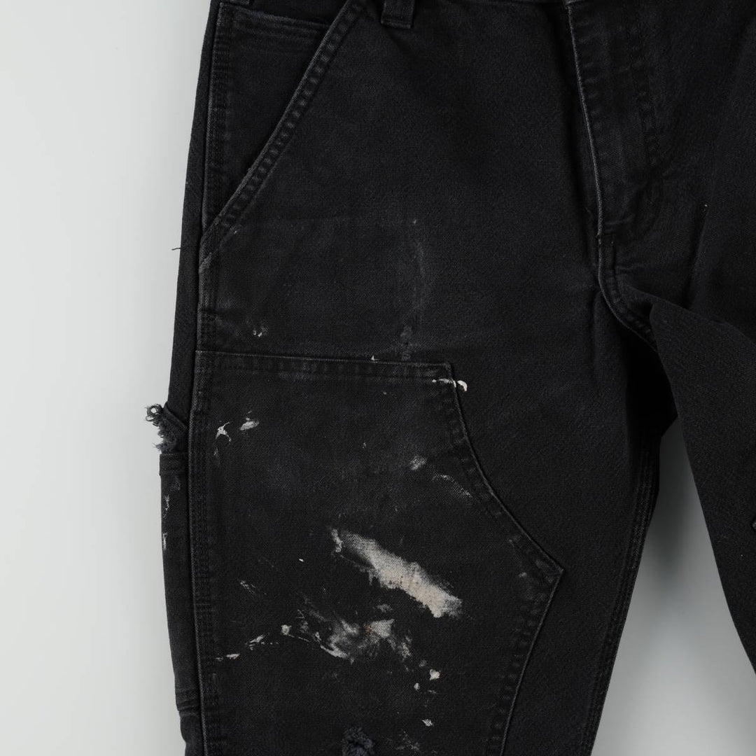 Carhartt Straight Fit Double Knee Duck Painter Pants, Men's W30 (approx.) cotton black type Vintage Second Hand