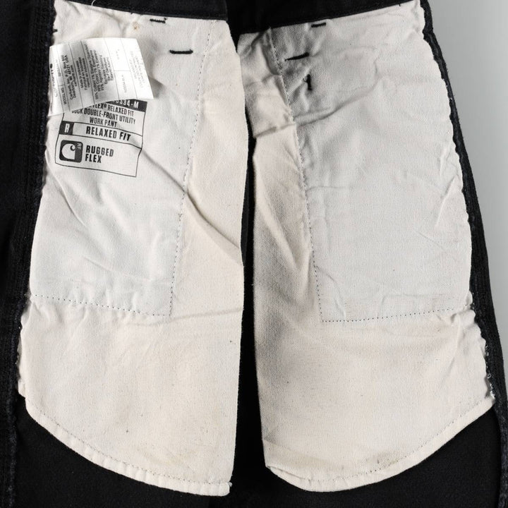 Carhartt Straight Fit Double Knee Duck Painter Pants, Men's W30 (approx.) cotton black type Vintage Second Hand