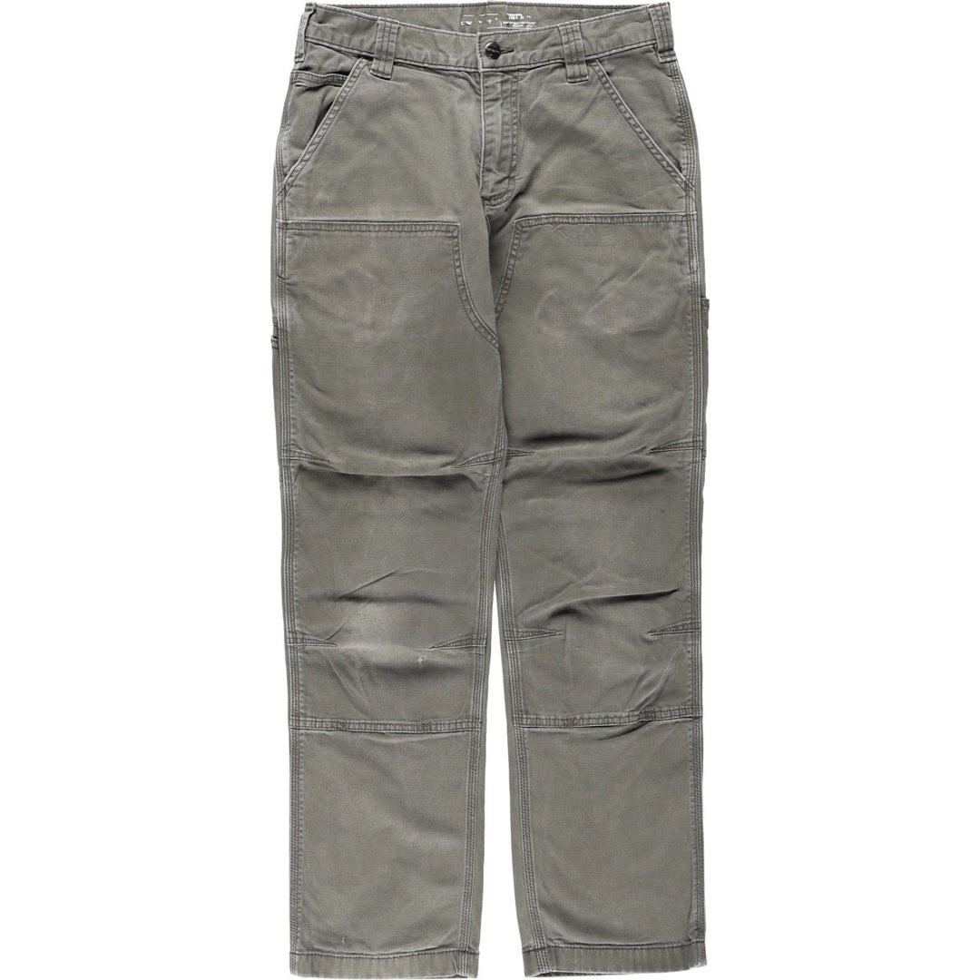 Carhartt Relaxed Fit Duck Work Pants, Men's W30 (approx.) cotton Khaki type Vintage Second Hand