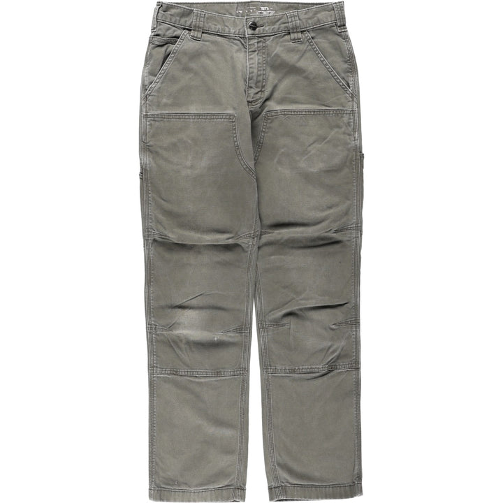 Carhartt Relaxed Fit Duck Work Pants, Men's W30 (approx.) cotton Khaki type Vintage Second Hand