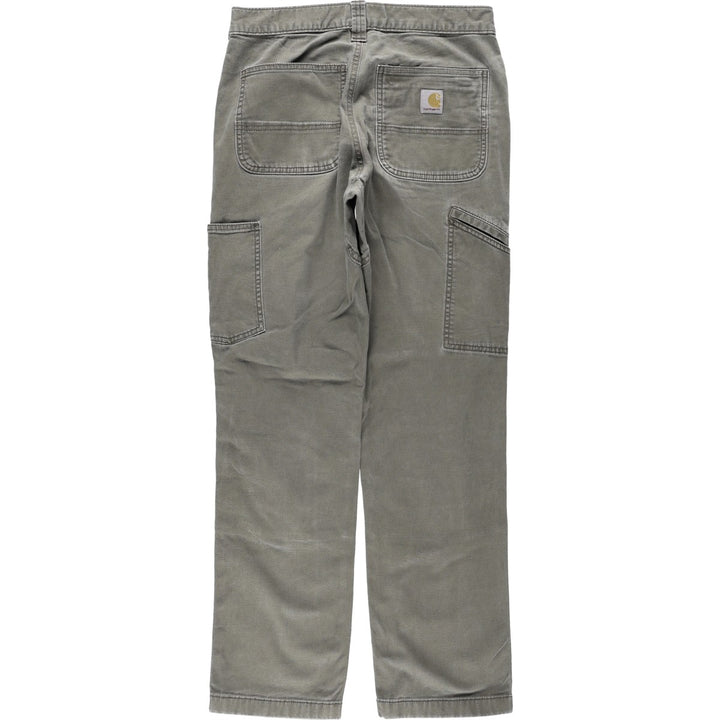 Carhartt Relaxed Fit Duck Work Pants, Men's W30 (approx.) cotton Khaki type Vintage Second Hand