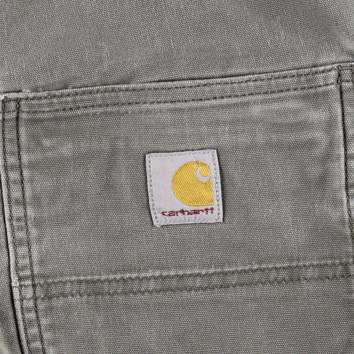 Carhartt Relaxed Fit Duck Work Pants, Men's W30 (approx.) cotton Khaki type Vintage Second Hand