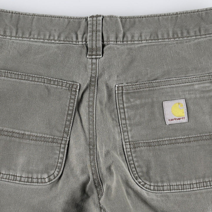 Carhartt Relaxed Fit Duck Work Pants, Men's W30 (approx.) cotton Khaki type Vintage Second Hand